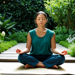 Home 8 **
A serene individual meditating in a peaceful garden, fully clothed in comfortable attire, surrounded by lush greenery and flowers. Focus on the calmness and inner peace. Perfect anatomy, natural pose, soft lighting, safe for work, appropriate content, fully clothed, professional, family-friendly.
**